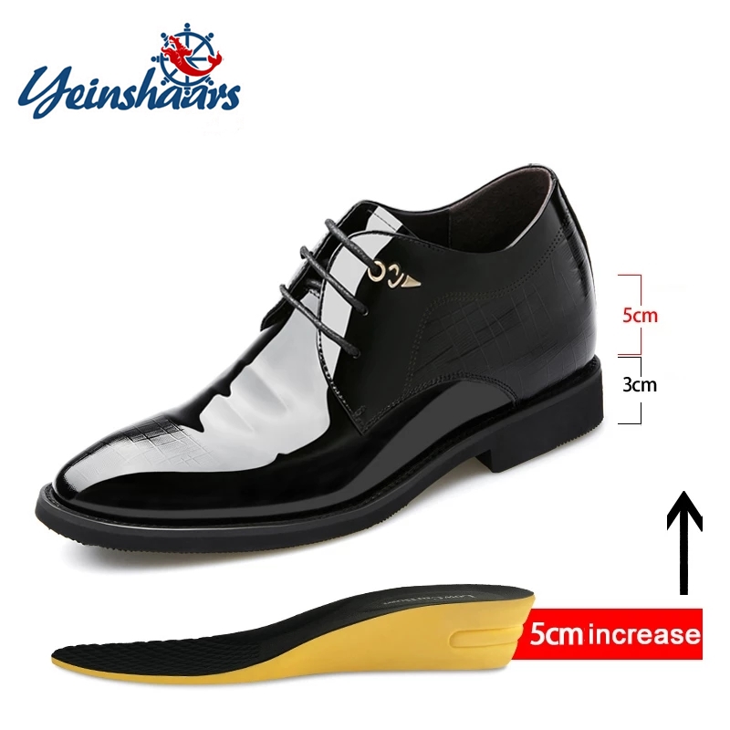 Men'S Used Formal Wear - 3/6/8 Cm Elevator Shoes Men Dress