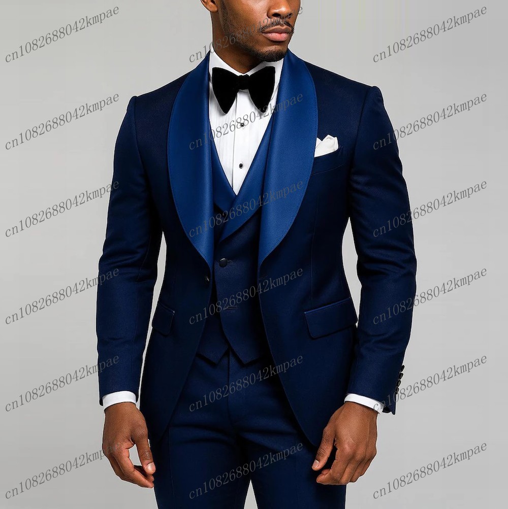 New Navy Blue Formal Men Suit  - Men'S Used Formal Wear 评论和价格