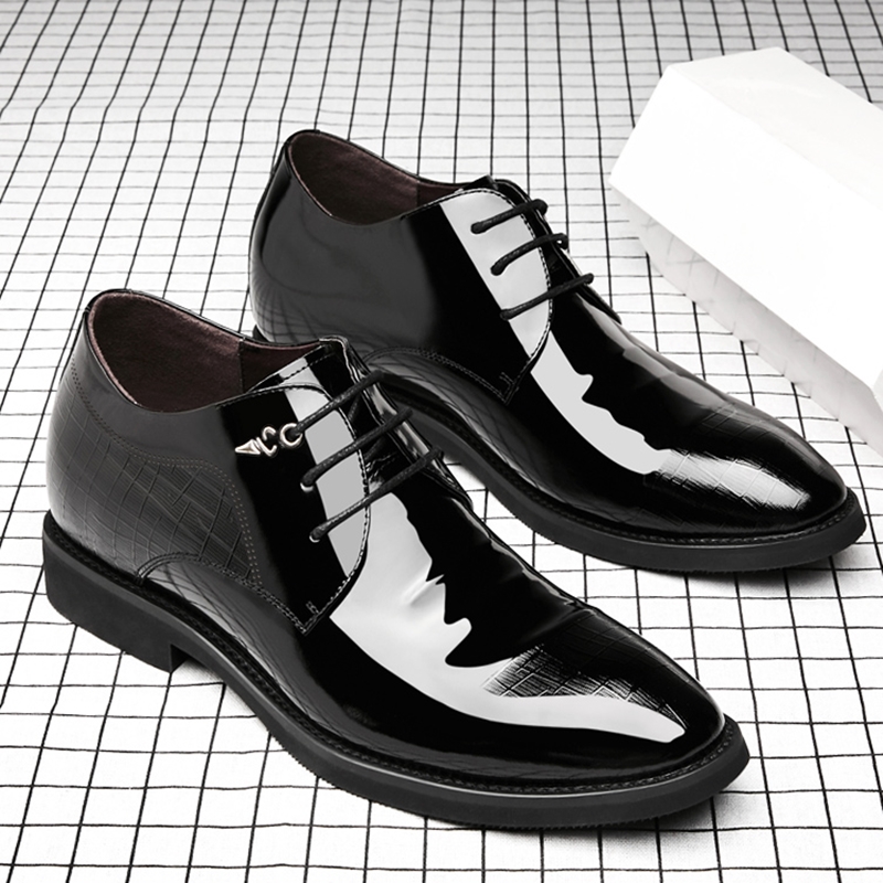 3/6/8 Cm Elevator Shoes Men Dr - Men'S Used Formal Wear 评论和价格