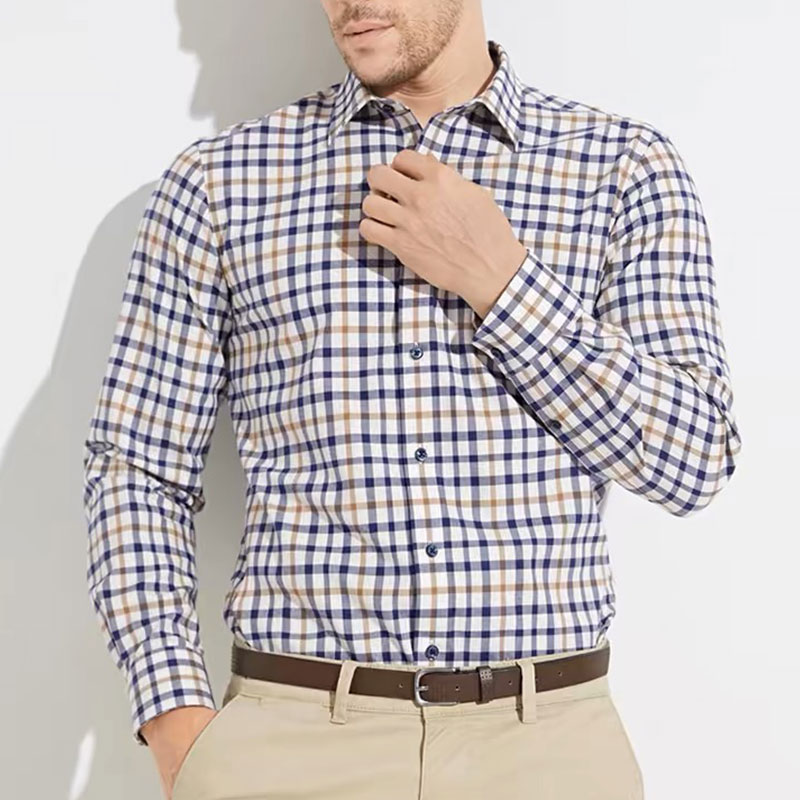 Men's long sleeve shirt pure c - Men Formal Wear Summer 评论和价格