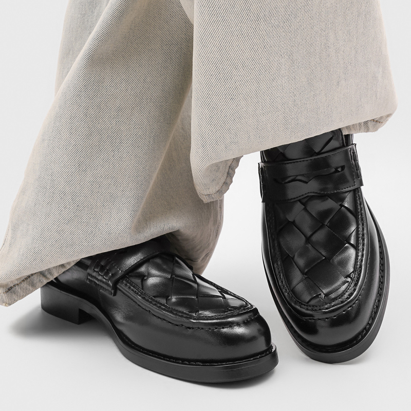 Men handmade woven penny loafe - Men Formal Wear Summer 评论和价格