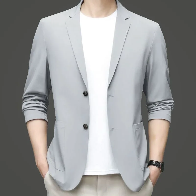 New Summer Men Thin Blazers Bu - Men Formal Wear Summer 评论和价格