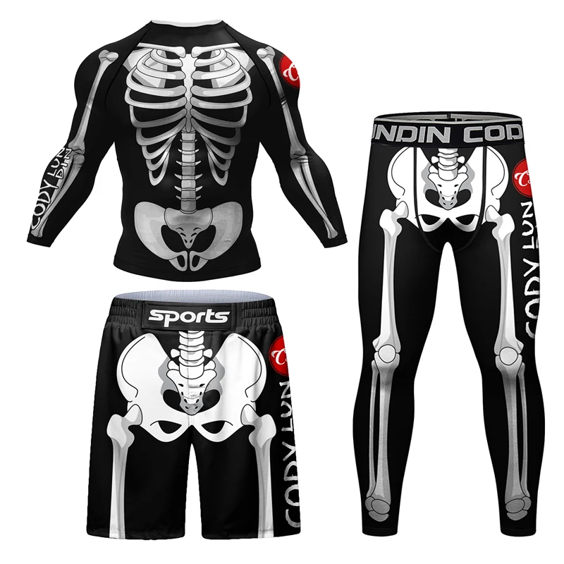 New Skull Rashguard Jiu Jitsu  - Men'S Used Formal Wear 评论和价格