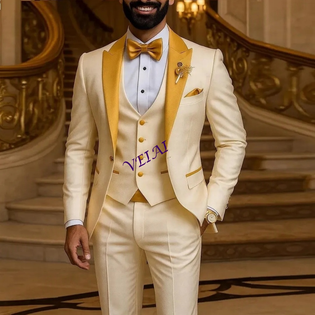 CustomizedGold Collar Ivory Me - Men'S Used Formal Wear 评论和价格