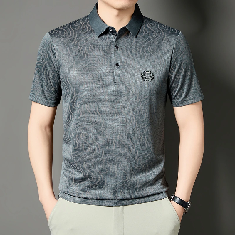 Mens Business Formal Printed P - Men'S Polo Formal Wear 评论和价格
