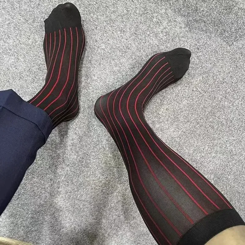 Men Striped Socks Man Ultra Th - Men'S Used Formal Wear 评论和价格