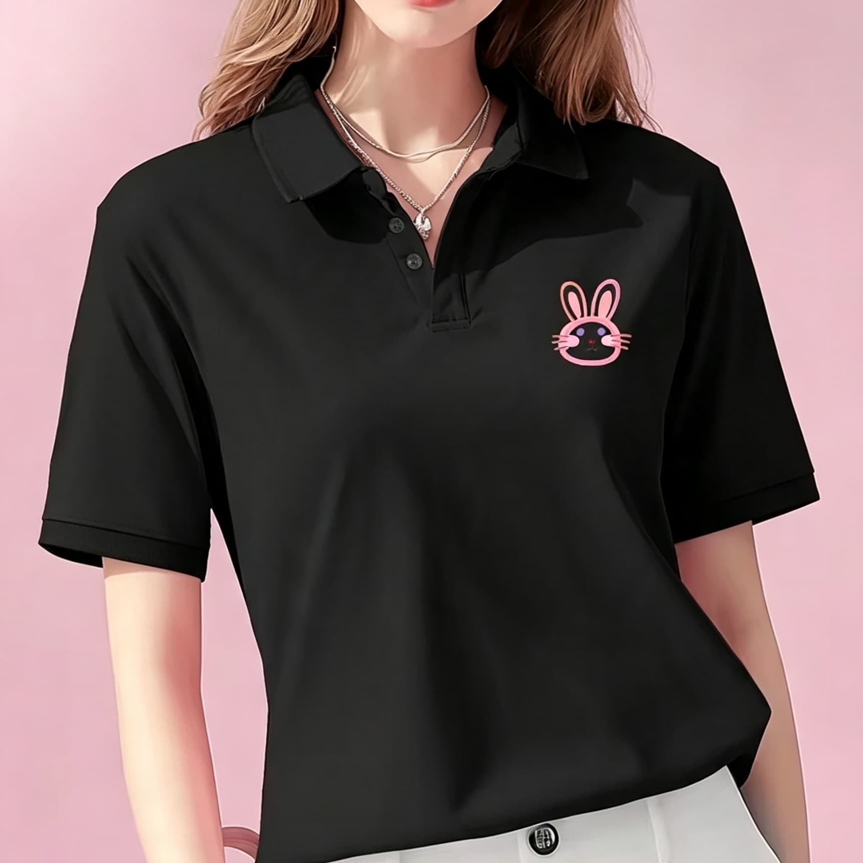 Unisex Black Lapel Collar Polo - Men'S Polo Formal Wear 评论和价格