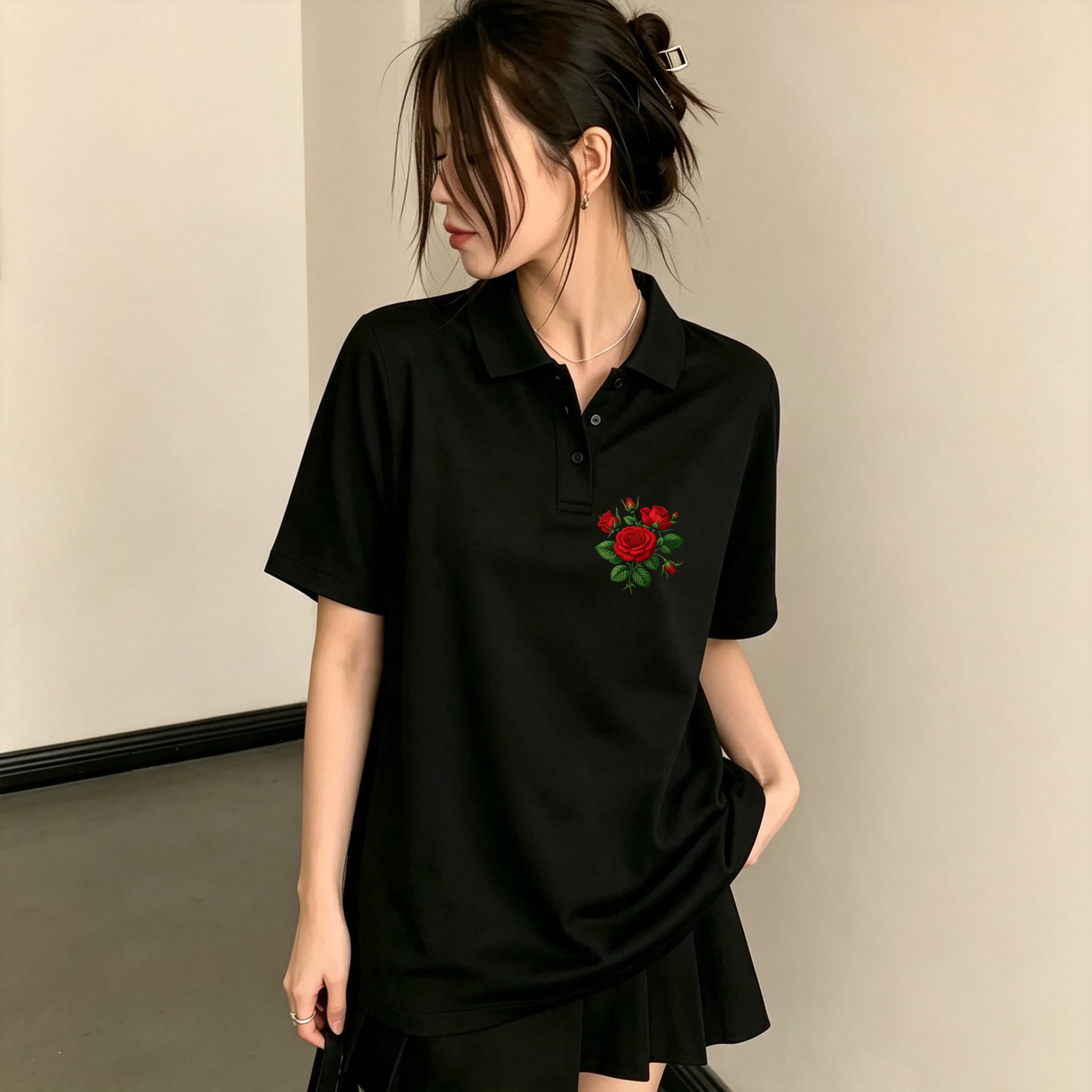 All-match Casual Black Polo Bl - Men'S Polo Formal Wear 评论和价格